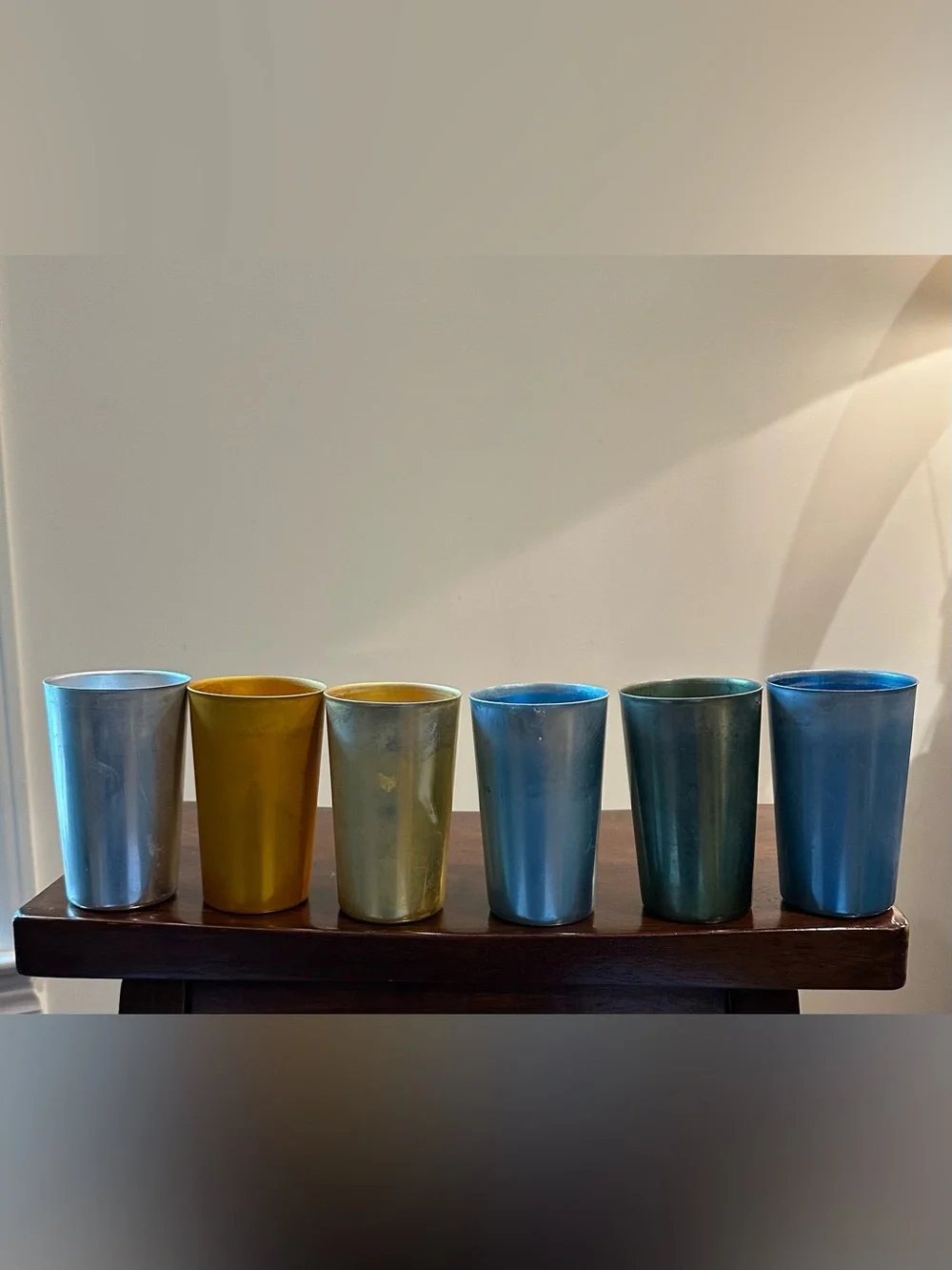 Bascal • Made in Italy • circa 1955 • metal cups • aluminum • vintage